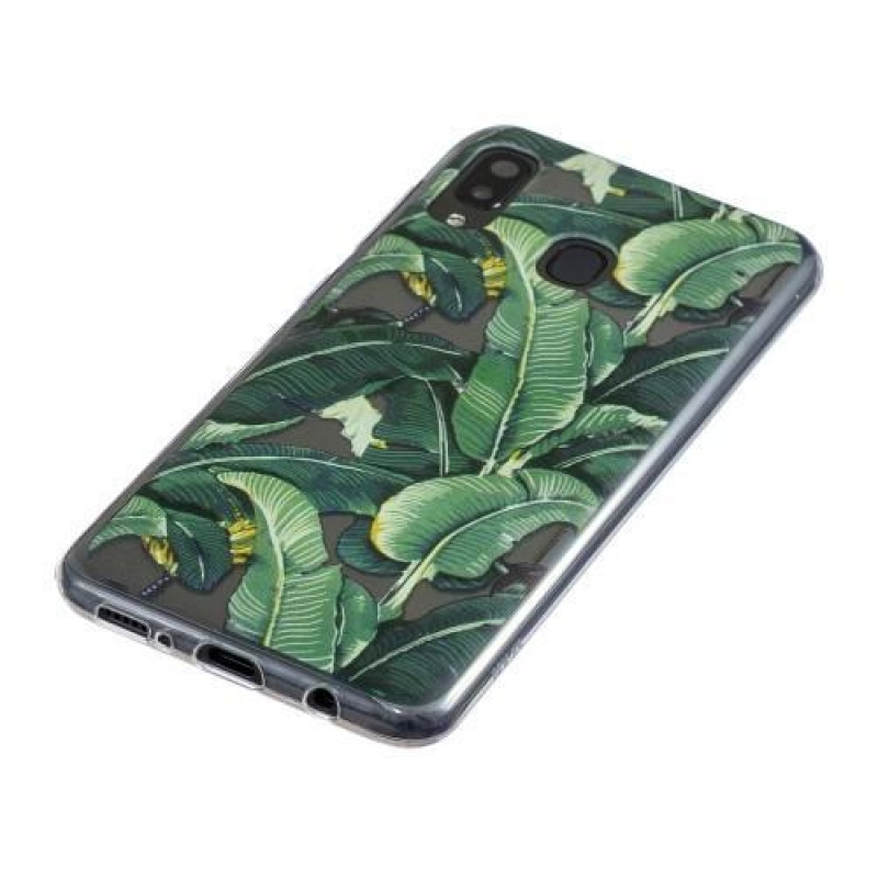 Mintás gél tok Samsung Galaxy A20 / A30 - banánlevelek