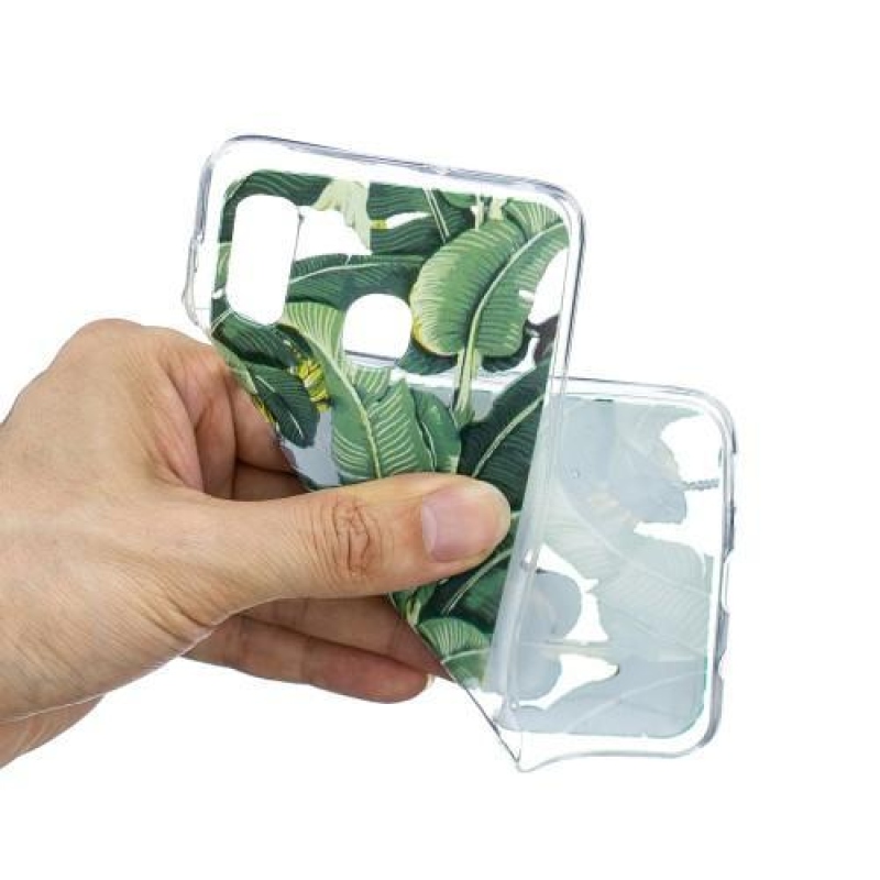 Mintás gél tok Samsung Galaxy A20 / A30 - banánlevelek