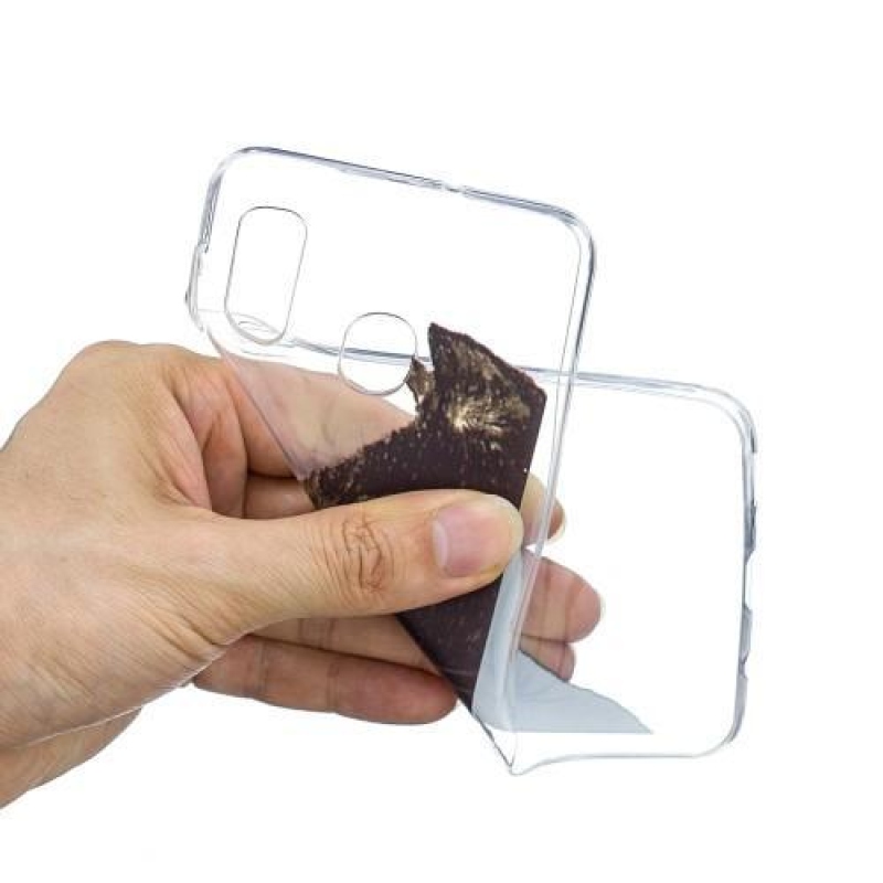 Mintás zselés tok Samsung Galaxy A20 / A30 - fekete macska