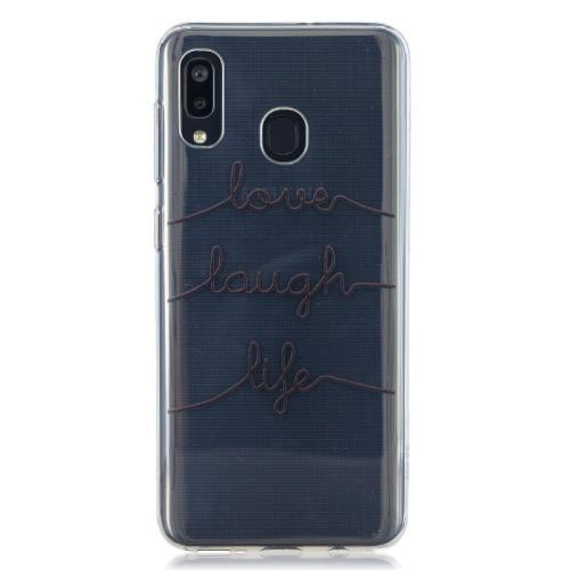 Mintás gél tok Samsung Galaxy A20 / A30 - angol karakterek