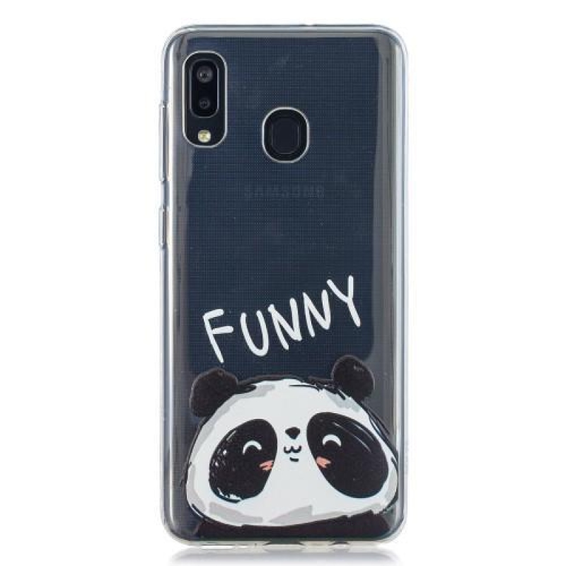 Mintás zselés tok Samsung Galaxy A20 / A30 - panda