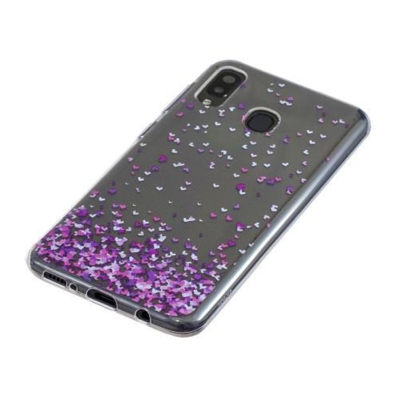 Mintás zselés tok Samsung Galaxy A20 / A30 készülékhez - szív