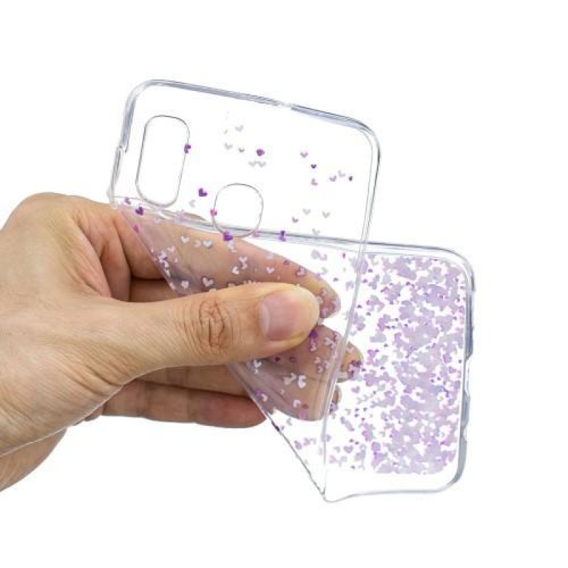 Mintás zselés tok Samsung Galaxy A20 / A30 készülékhez - szív