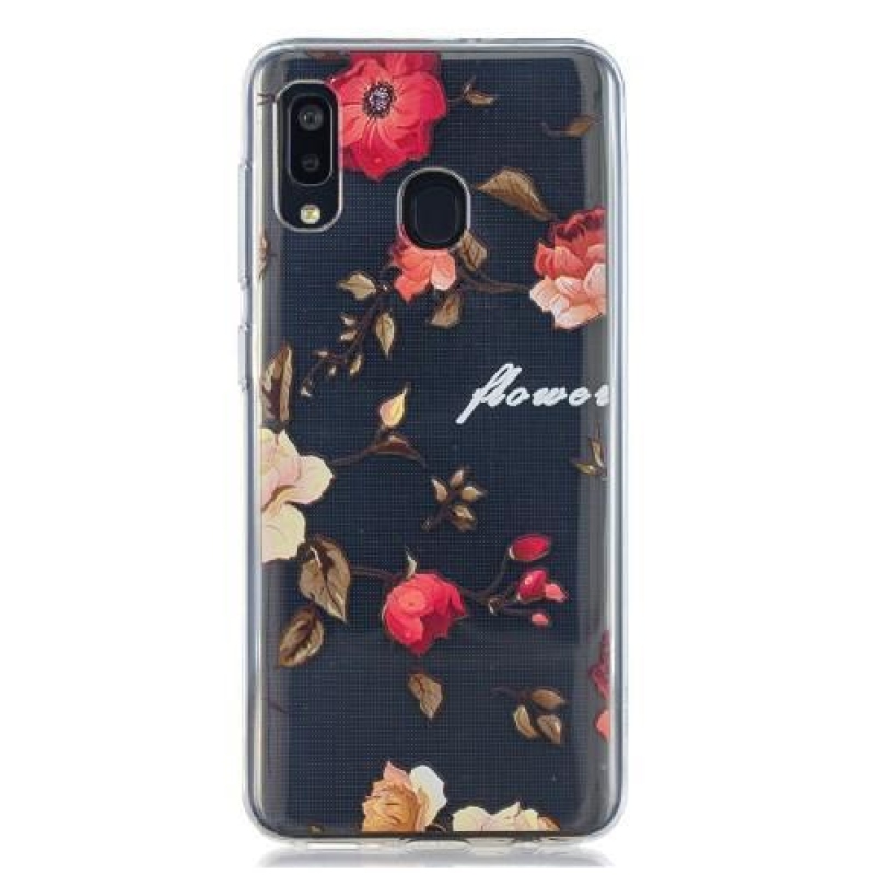 Mintás zselés tok Samsung Galaxy A20 / A30 - élő virág