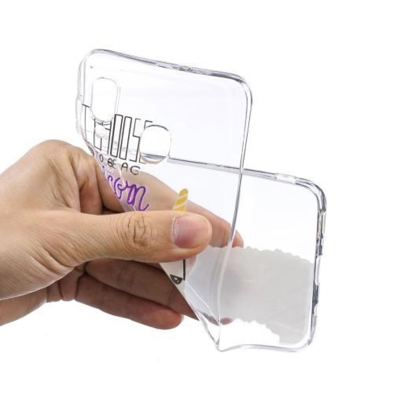 Mintás zselés tok Samsung Galaxy A30 / A20 készülékhez - egyszarvú