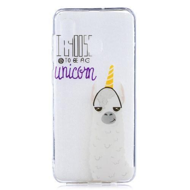 Mintás zselés tok Samsung Galaxy A30 / A20 készülékhez - egyszarvú