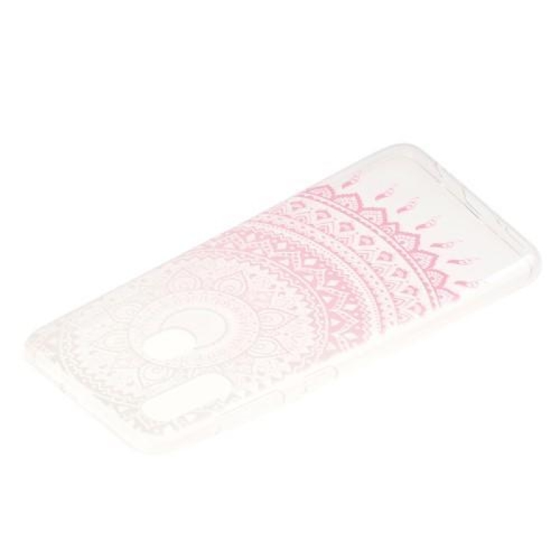 Mintás zselés tok Samsung Galaxy A30 - rózsaszín virág