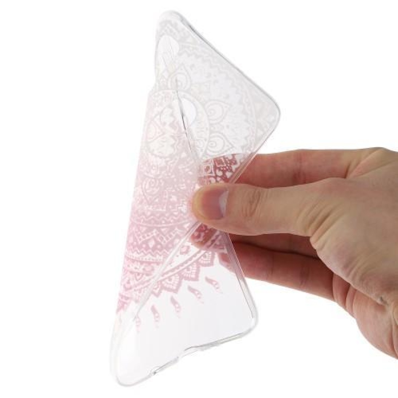 Mintás zselés tok Samsung Galaxy A30 - rózsaszín virág