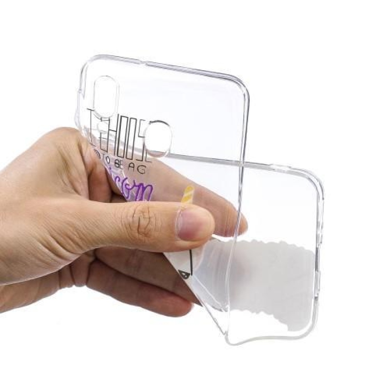 Mintás zselés tok Samsung Galaxy M20-hoz - Egyszarvú akarok lenni