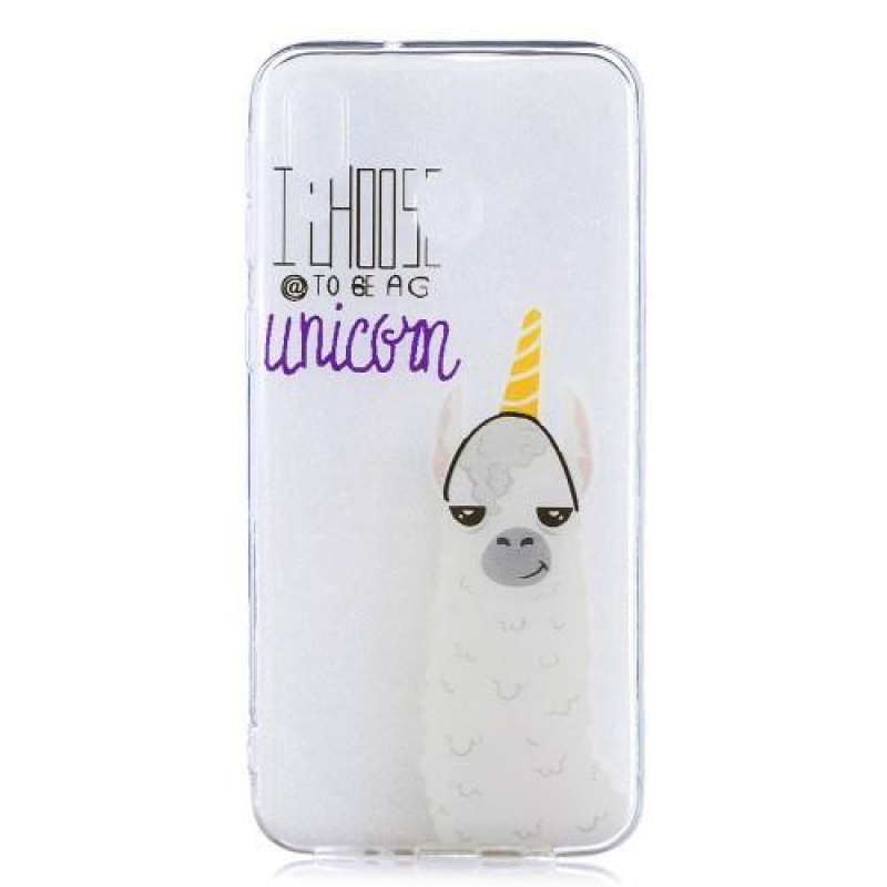 Mintás zselés tok Samsung Galaxy M20-hoz - Egyszarvú akarok lenni