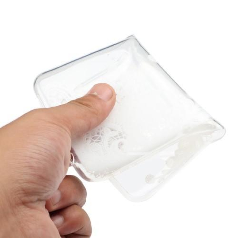 Mintás gél tok Samsung Galaxy M20-hoz - csipke virág