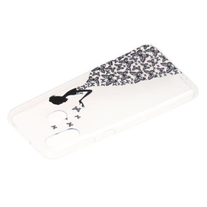 Mintás zselés tok mobil Samsung Galaxy M20 - viráglány