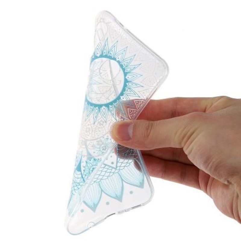 Mintás zselés tok mobil Samsung Galaxy M20 - kék mandala