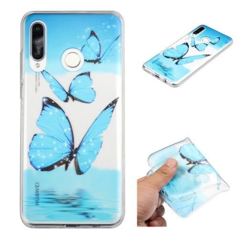 Mintás zselés tok Samsung Galaxy M20 - pillangó