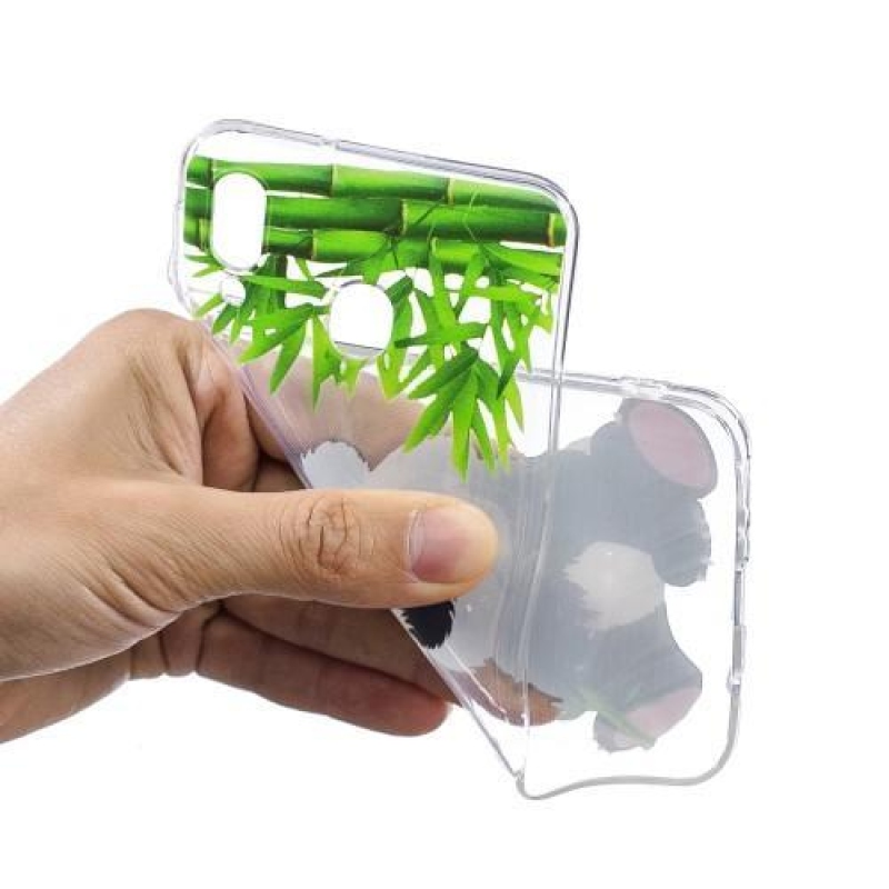 Mintás zselés tok Samsung Galaxy M20-hoz - panda