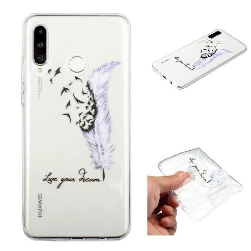 Mintás gél tok Samsung Galaxy M20-hoz - fél toll