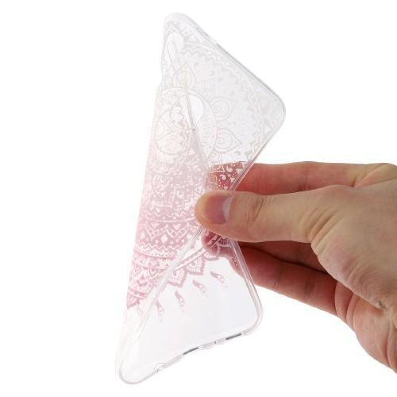 Mintás gél tok Samsung Galaxy M20 készülékhez - rózsaszín mandala