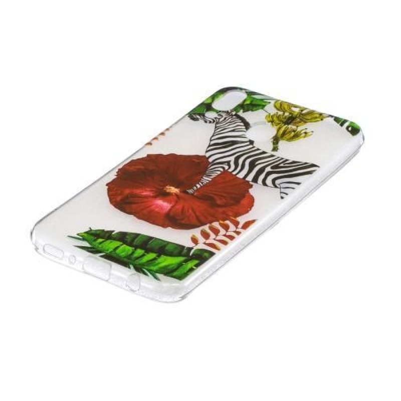 Mintás zselés tok Samsung Galaxy M20-hoz - zebra