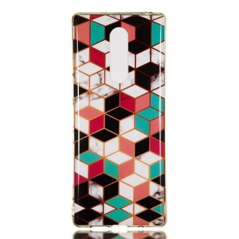 Mintás zselés tok Sony Xperia 1 - absztrakt minta 2