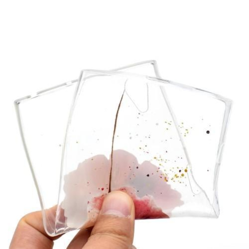 Gél mintás tok a Sony Xperia XA1 Plus készülékhez - élő virágok