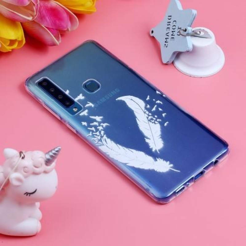 Mintás zselés tok Samsung Galaxy A9 készülékhez - fehér