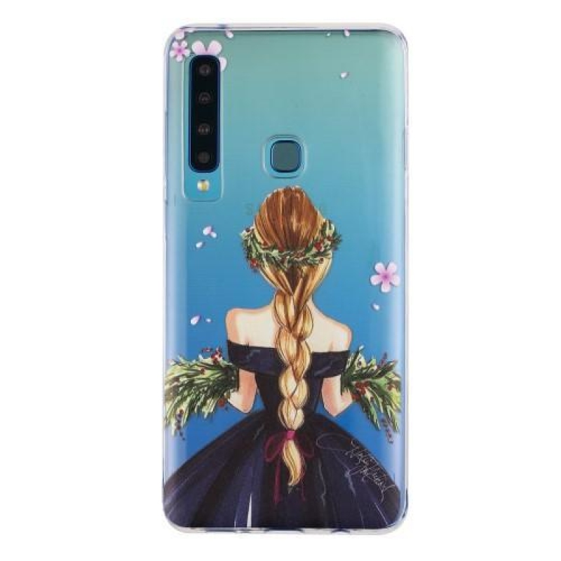 Mintás zselés tok Samsung Galaxy A9 készülékhez - bájos lány