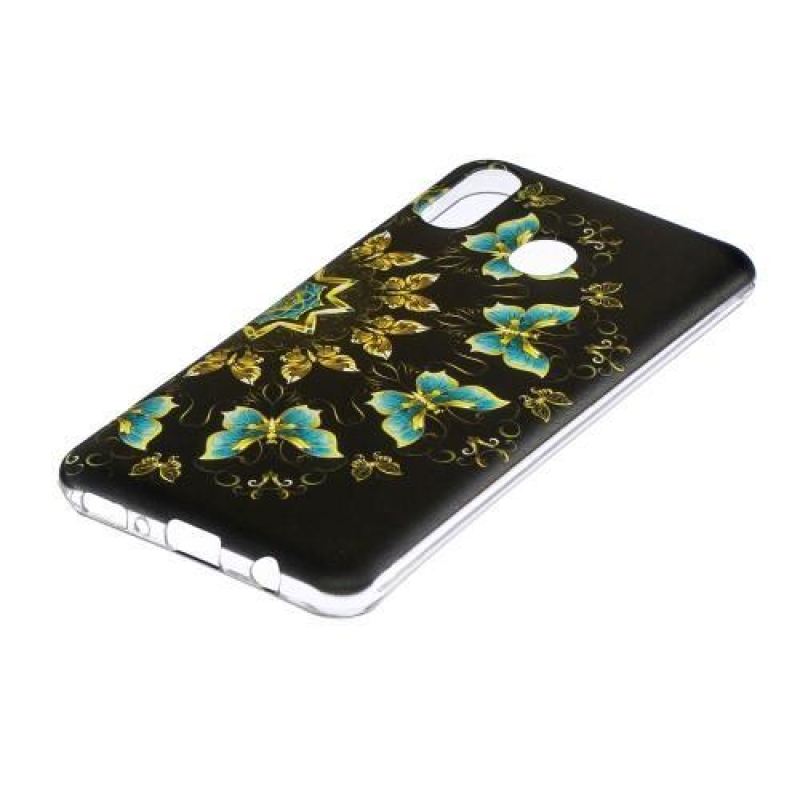 Mintás gél tok Samsung Galaxy M20 készülékhez - színes pillangók