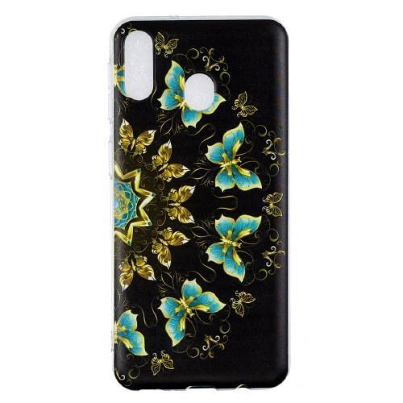 Mintás gél tok Samsung Galaxy M20 készülékhez - színes pillangók