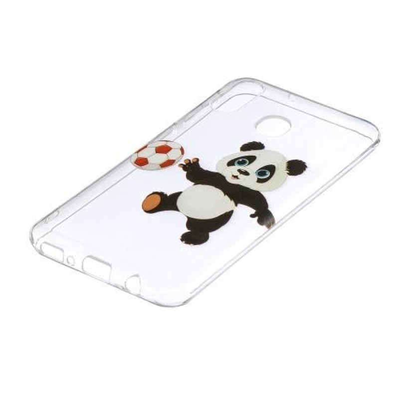 Mintás zselés tok Samsung Galaxy M20-hoz - focizó panda