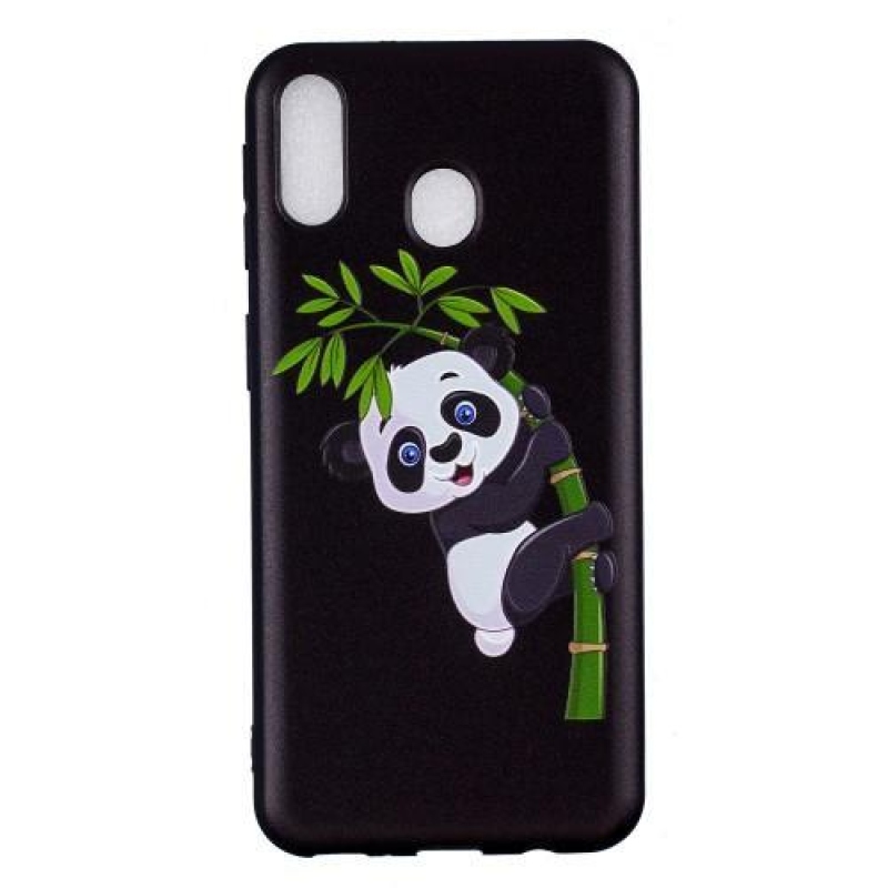 Mintás zselés tok Samsung Galaxy M20-hoz - panda