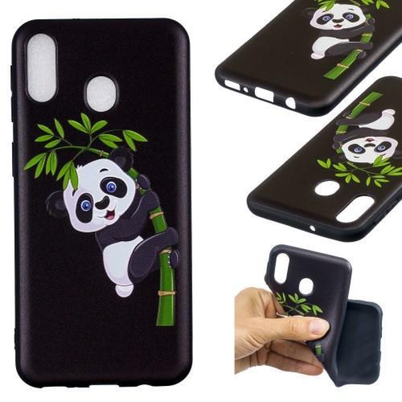 Mintás zselés tok Samsung Galaxy M20-hoz - panda