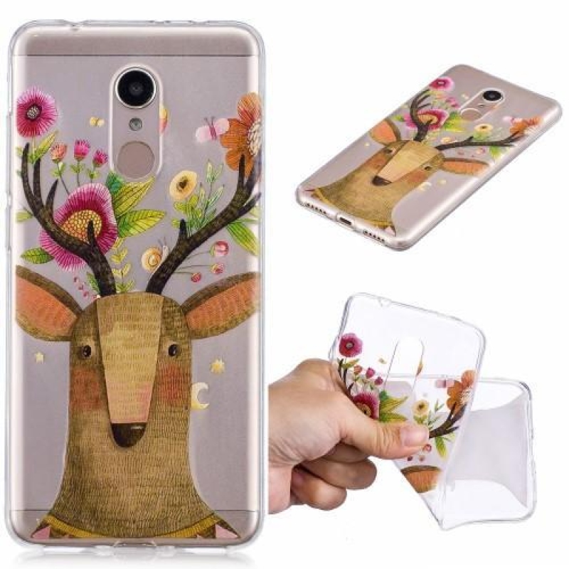 Mintás zselés tok Xiaomi Redmi 5 - szarvas
