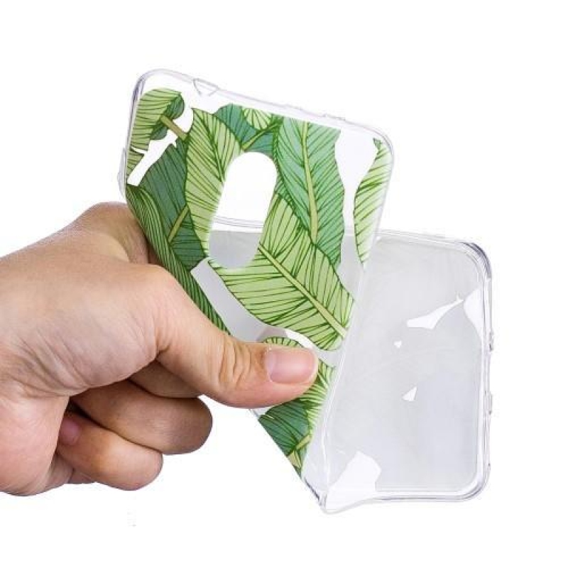 Mintás zselés tok Xiaomi Redmi 5 - zöld levelek