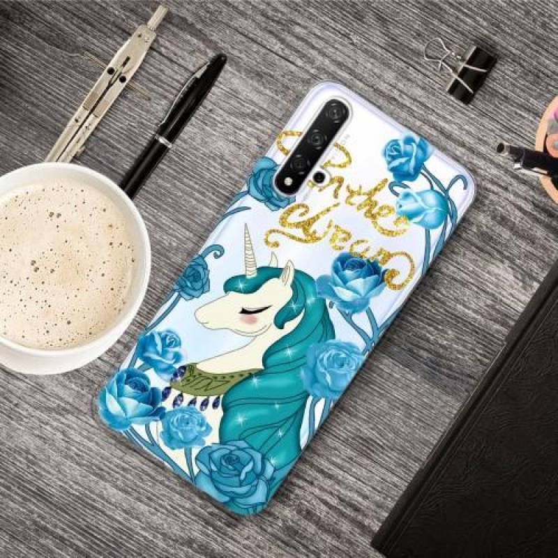Minta kép zselés tok Honor 20 / Huawei Nova 5T - egyszarvú - egyszarvú