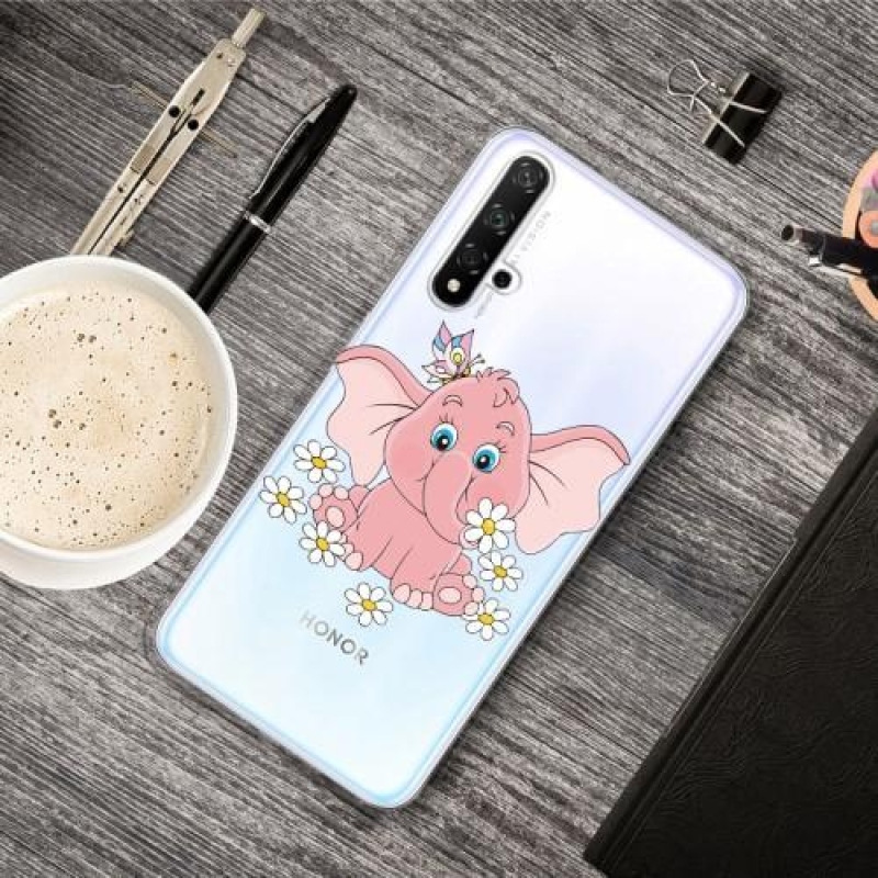 Minta kép zselés tok Honor 20 / Huawei Nova 5T - elefánt