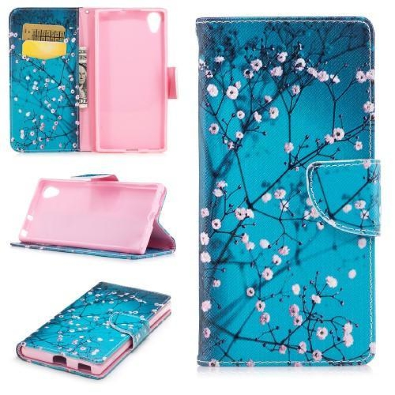 Minta PU bőr pénztárca tok Sony Xperia XA1 Plus - édes tél