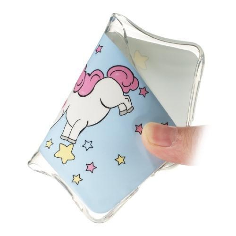 Mintás zselés tok Samsung Galaxy A80-hoz - egyszarvú