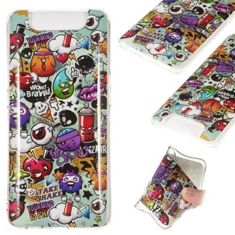 Mintás zselés tok Samsung Galaxy A80-hoz - mind