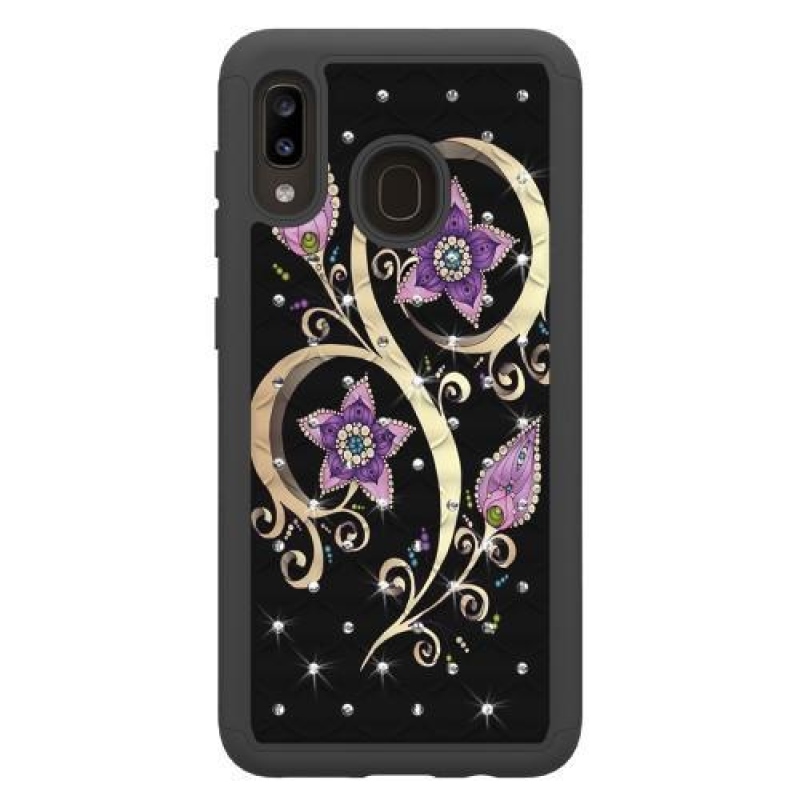 Mintás tartós tok mobil Samsung Galaxy A20 / Galaxy A30 - virágok