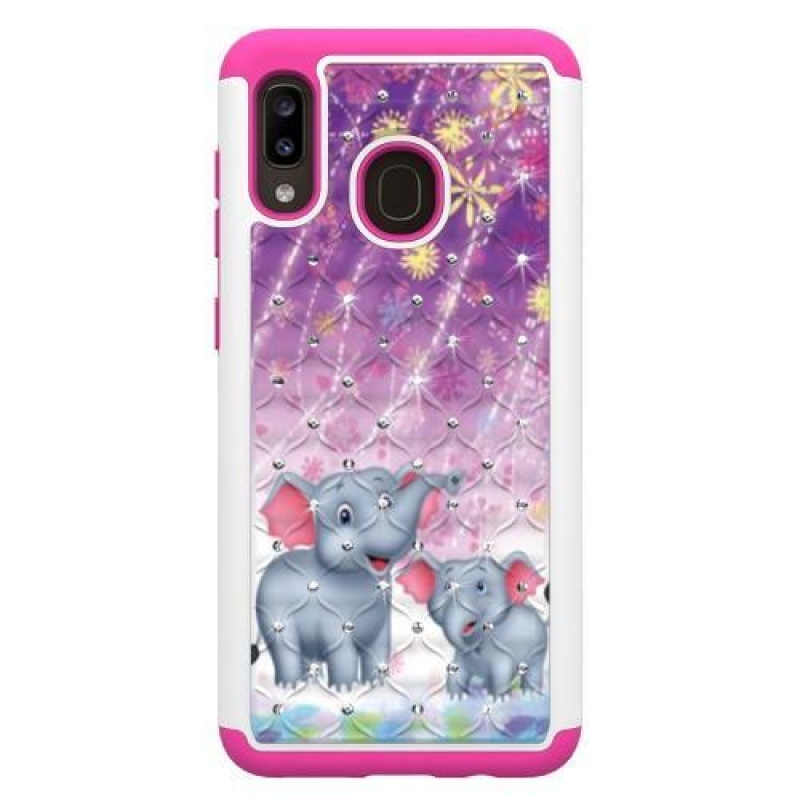 Mintás tartós tok mobil Samsung Galaxy A20 / Galaxy A30 - elefánt