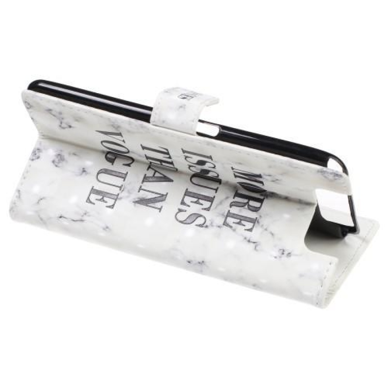 Mintás PU bőr pénztárca tok Samsung Galaxy A80-hoz - további probléma