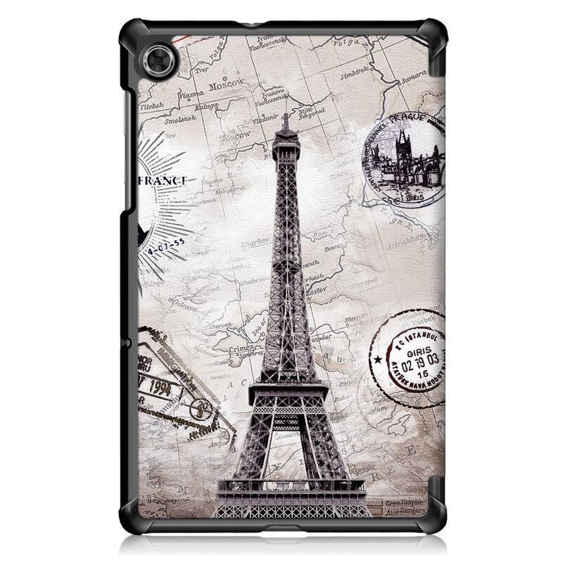 Patty intelligens pozicionáló táblagép tok Lenovo Tab M10 FHD Plus - Eiffel-torony