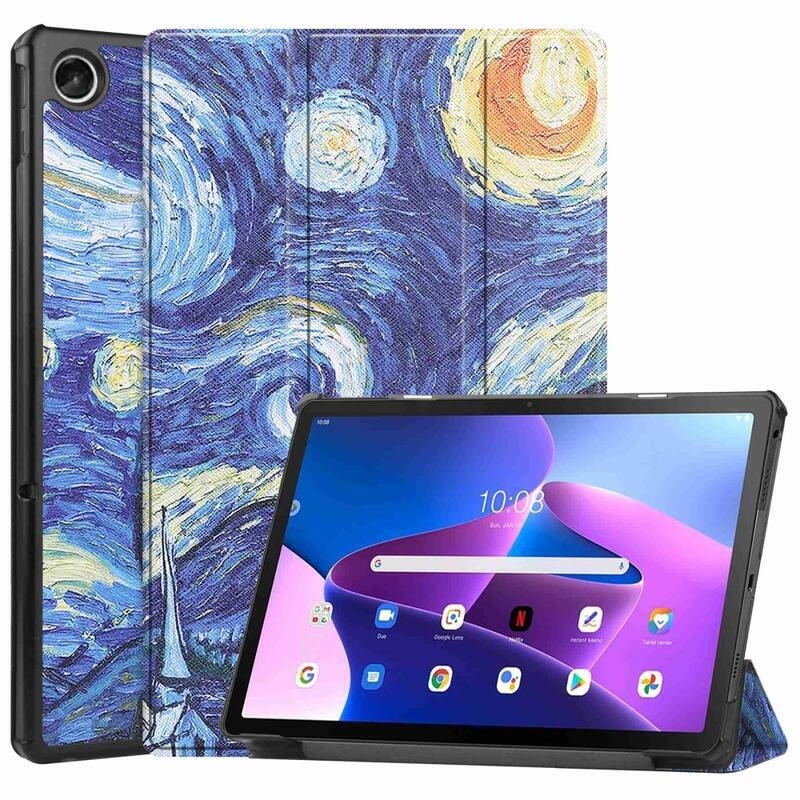 Patty okos pozicionáló táblagép tok Lenovo Tab M10 Plus (3rd Gen) - olajfestmény
