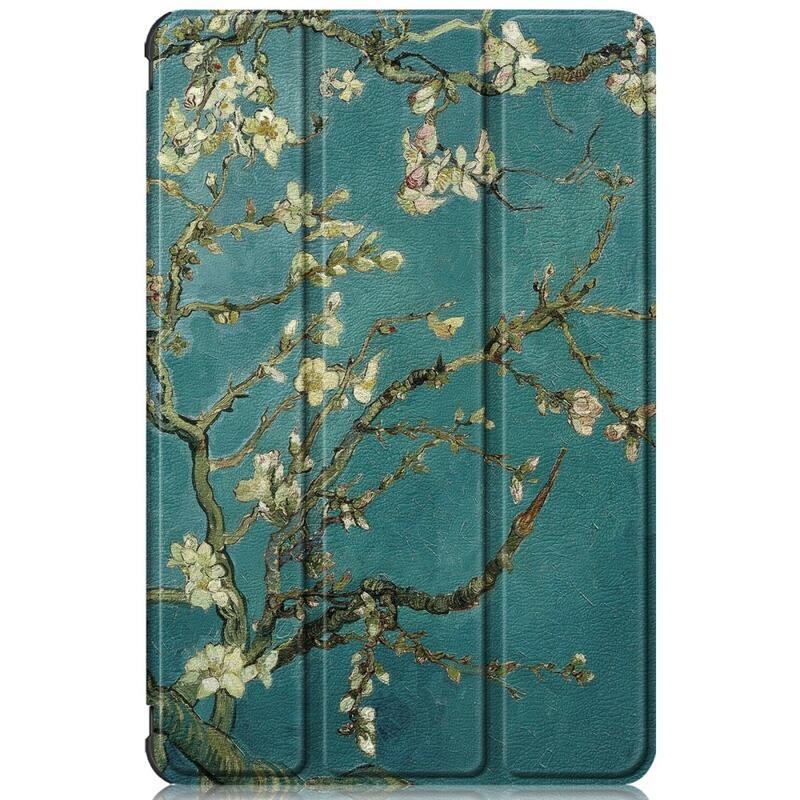 Patty okos pozicionálható tok tablethez Samsung Galaxy Tab A8 10.5 (2021) - fehér virágok