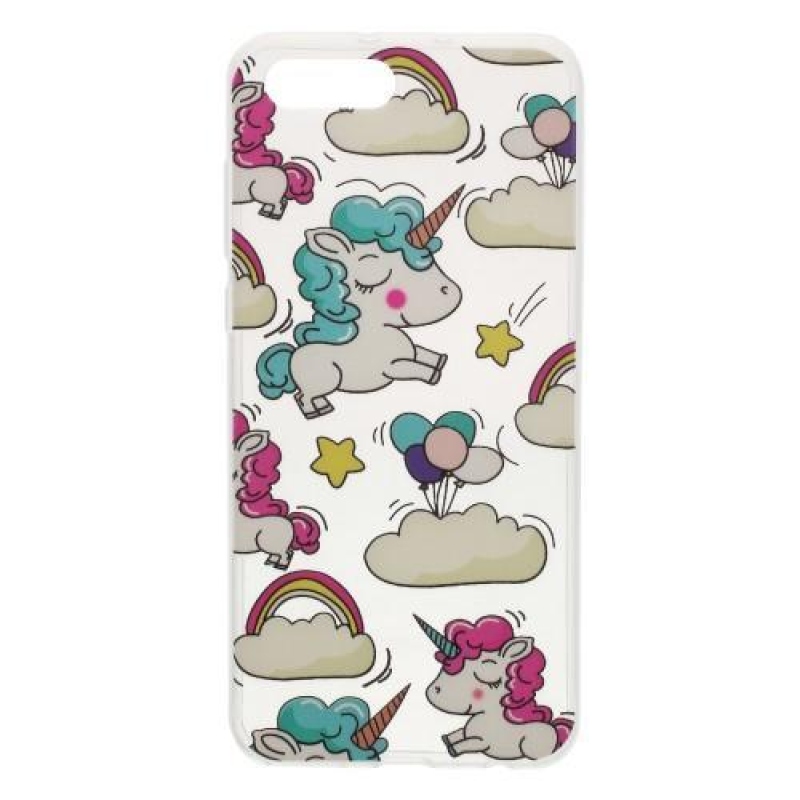 Patty gél tok a Honor View 10 készülékhez - egyszarvúak