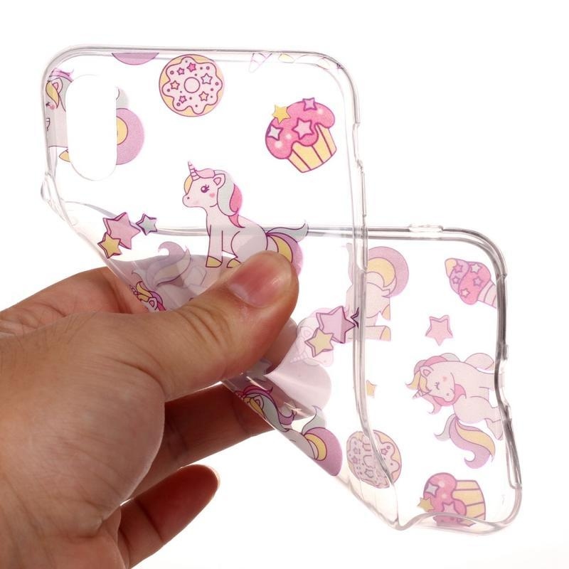 Patty zselés tok iPhone XS / X készülékhez - egyszarvúak