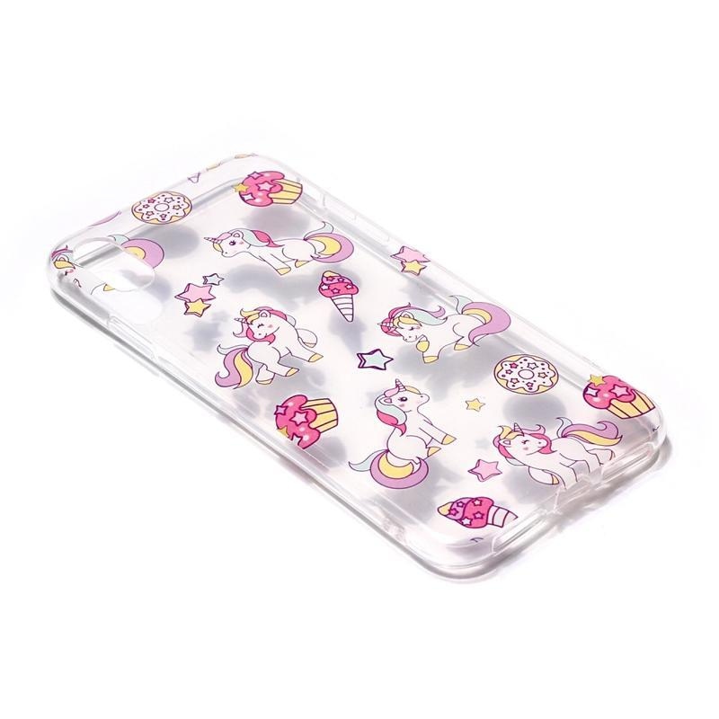 Patty zselés tok iPhone XS / X készülékhez - egyszarvúak