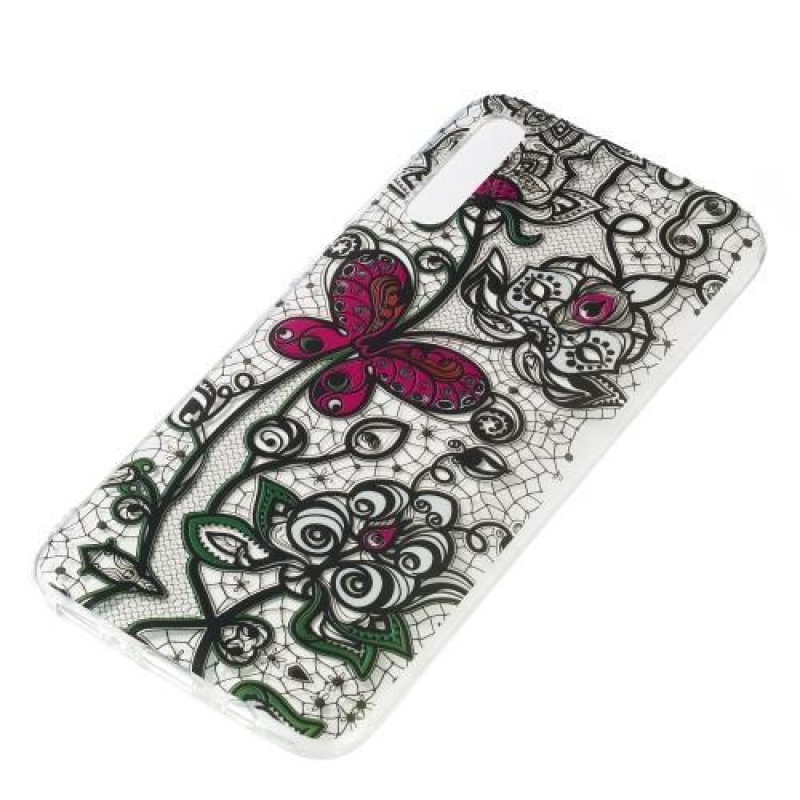 Patty zselés tok Samsung Galaxy A70 - csipke és pillangó