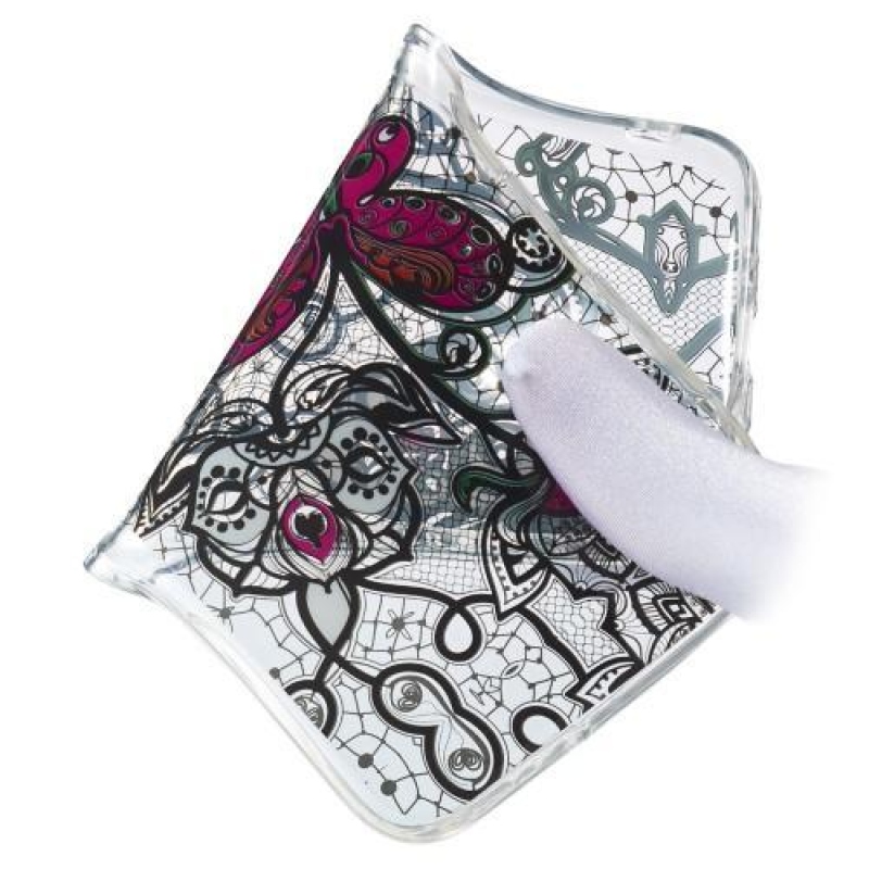 Patty zselés tok Samsung Galaxy A70 - csipke és pillangó