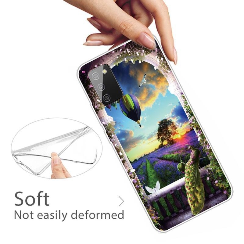 Patty gél tok Samsung Galaxy A03s (166.6 x 75.9 x 9.1mm) - léggömb a rét felett